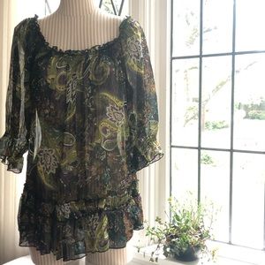 Sheer Tunic Blouse size XXL
